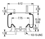 Air Spring Bag for Kenworth Trucks (Replaces Firestone 9422, Kenworth K303-15) - 2 Pack