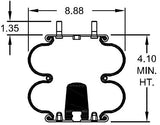 Double Convoluted Air Spring Bag | Replacement Hendrickson S-5270 Firestone 6905 | 2 Pack