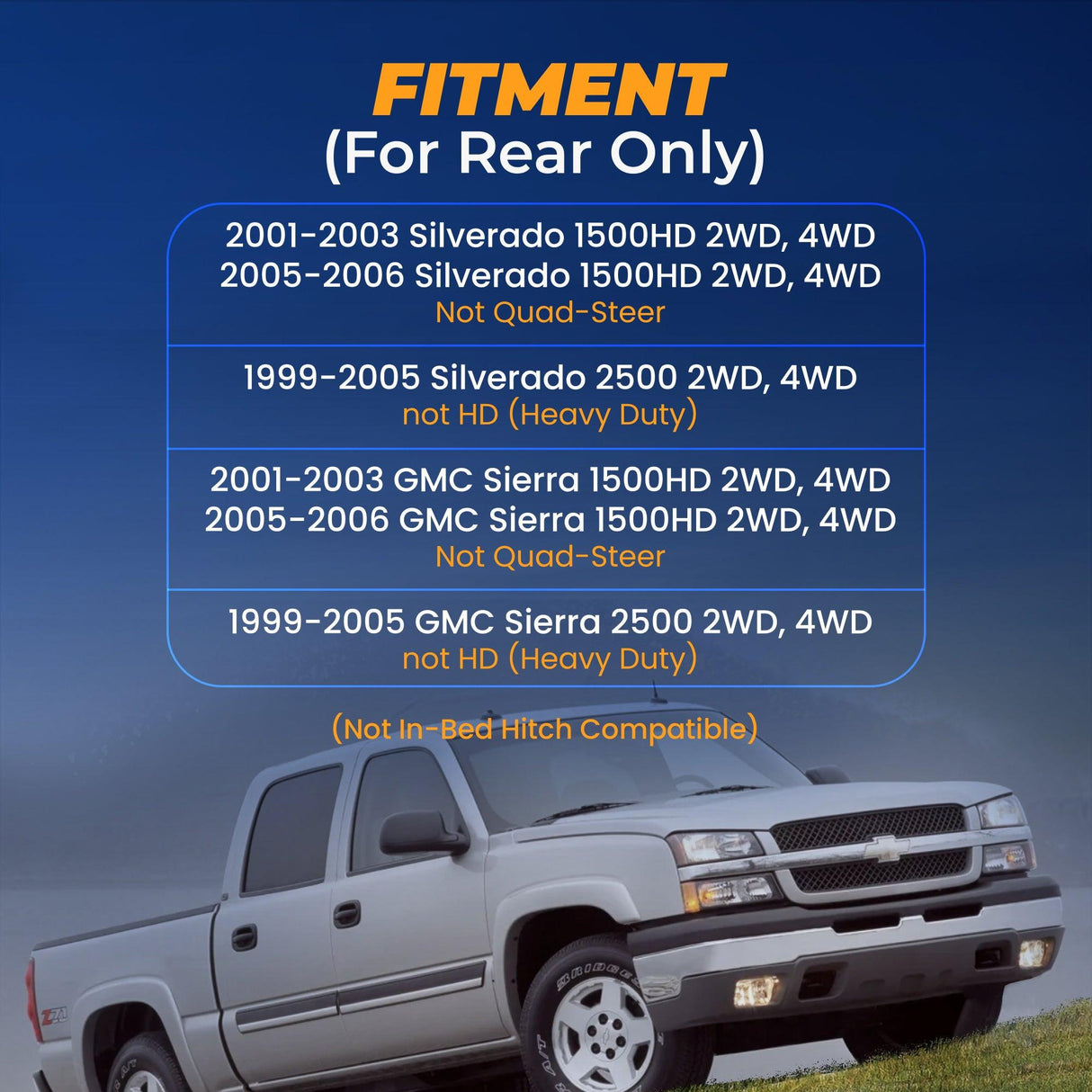 Air Bag Suspension Kit for 2001-2003 Chevrolet Silverado 1500 2WD 4WD