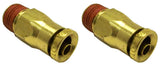 Push in To Connect Air Male Fitting Straight 1/4 x 1/8 | 2 Pack