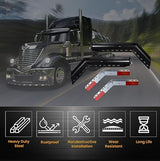 45 Degree 30" Black Mud Flap Hangers with Reflector - 1-1/8" Bolt Pattern