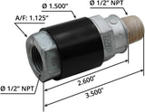 Quick Release Brake Valve In-Line For Kenworth Peterbilt