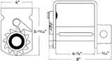 Storable Sliding Truck Tie Down Winch | Heavy-Duty Steel