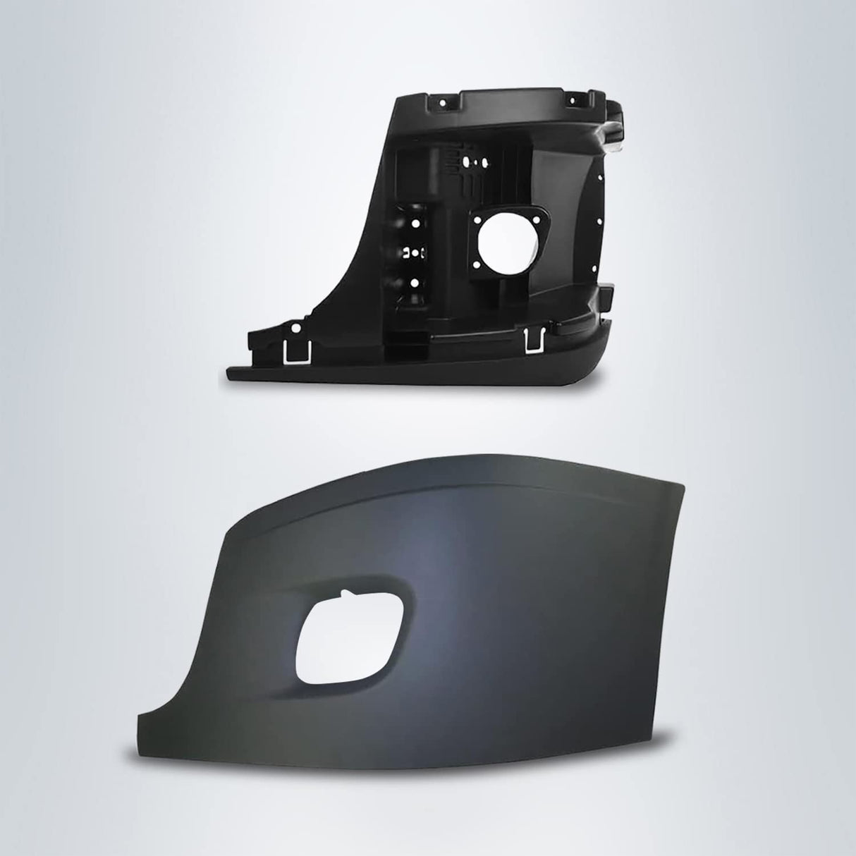 Bumper with Reinforcement Support (with Fog Light) for 2008-2017 Freightliner Cascadia | Left