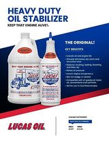 Lucas Oil 10002 Heavy Duty Oil Stabilizer - 1 Quart - Case Of 4