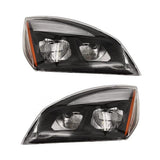 LED Headlight and Fog Light Set for 2018-2024 Freightliner Cascadia Semi Trucks | Black Housing