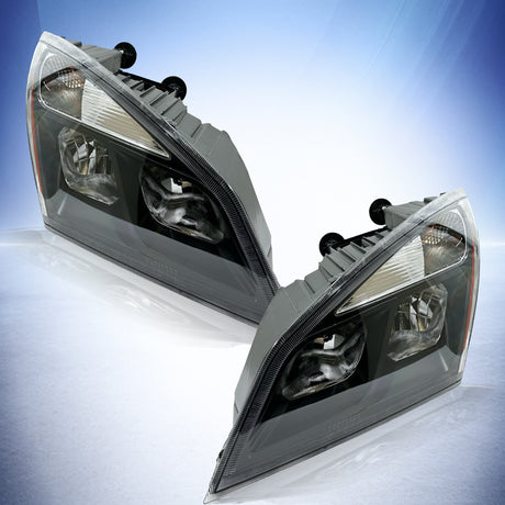 Halogen Headlight for 2018-2024 Freightliner Cascadia | Replacement Freightliner A6601405003 A6601405002 | Pair