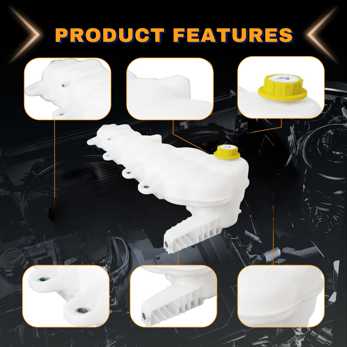 Coolant Reservoir Tank for 2018-2025 Freightliner Cascadia Trucks | Replacement A0532836000