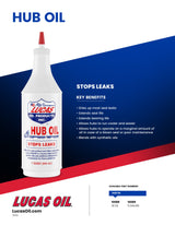 Lucas Oil 10088 Steering Axle & Trailer Hub Stop Leak Oil - 32 oz Bottle, Pack of 12