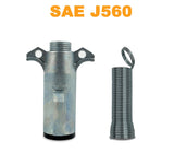 TORQUE 7 Pin Round Trailer Connector Wiring Socket Plug