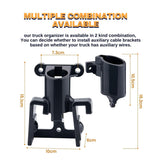 Glad Hand Holder Kit - 2 Plugs and 2 Gladhand Holders for Semi Trucks