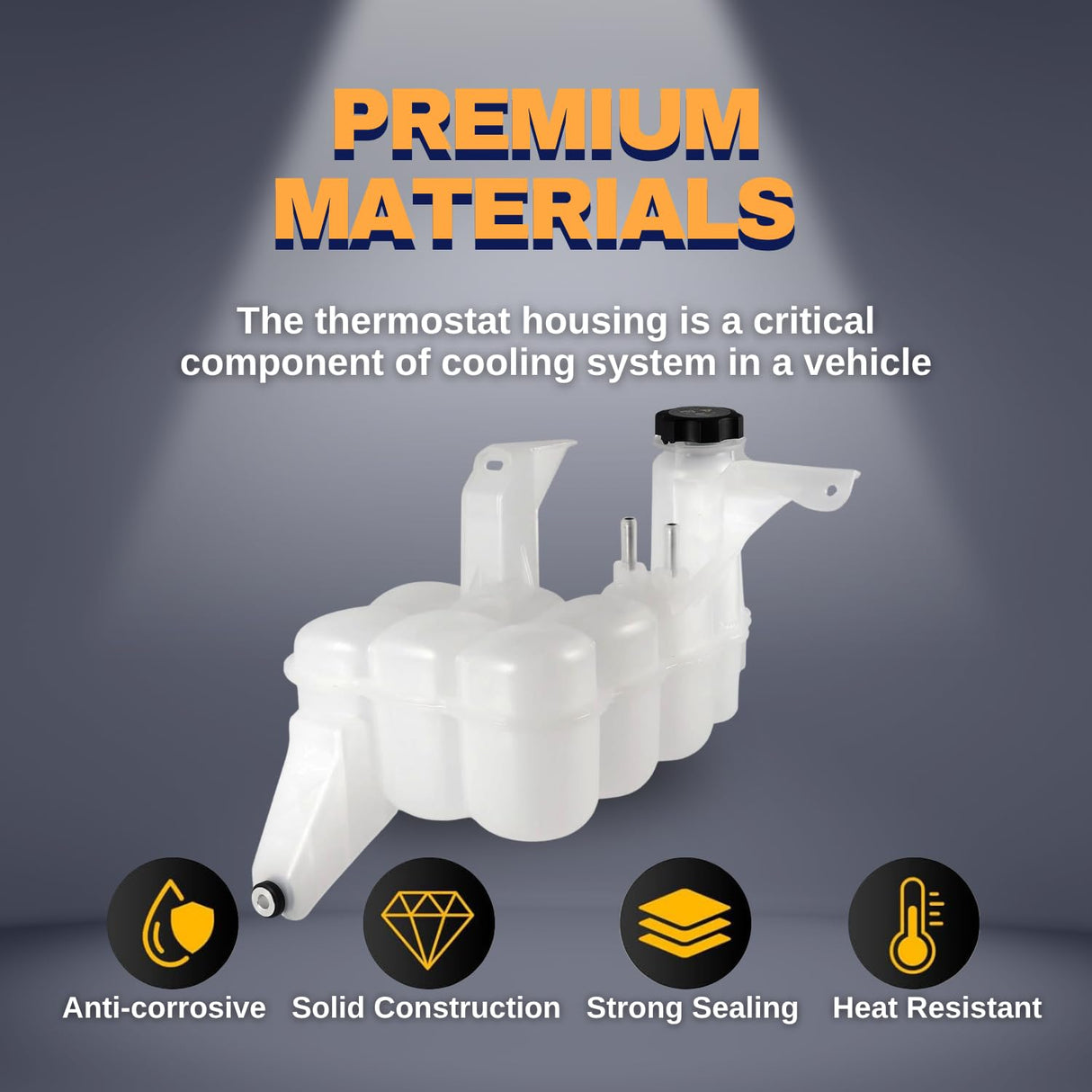 Engine Coolant Tank Reservoir for 2013-2018 Dodge Ram - Replacement 603-839