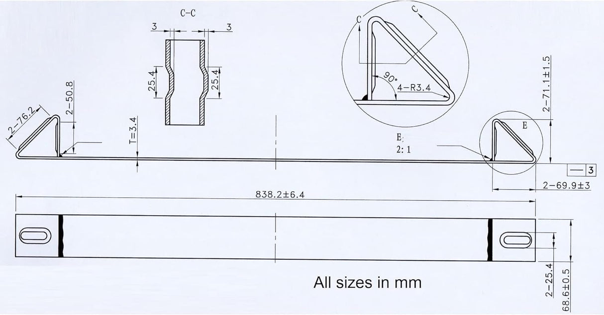 33'' Heavy-Duty Steel Coil Rack for Flatbed Trailers