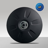Aerodynamic 22.5" Wheel Covers & Axle Cover Kit for Semi Truck Trailers | Black | 1 Set