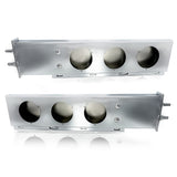 Mud Flap Hanger -  w/ Light Cutouts  - 30" - Chrome