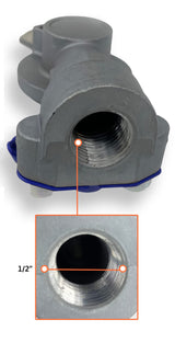 Blue Service Gladhand Replaces Velvac 035045, Bendix 278850