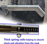 28" Spring Loaded Mud Flap Hanger Set | 45 Degree Angled | Chrome | Pair