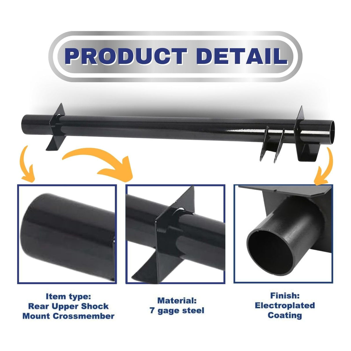 Rear Shock Mount Crossmember for 1999-2006 Chevy Silverado