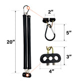 3 in 1 ABS Air Line Hose Tracker Tender Kit with 20" Double Spring | Replacement Tectran 9421-2