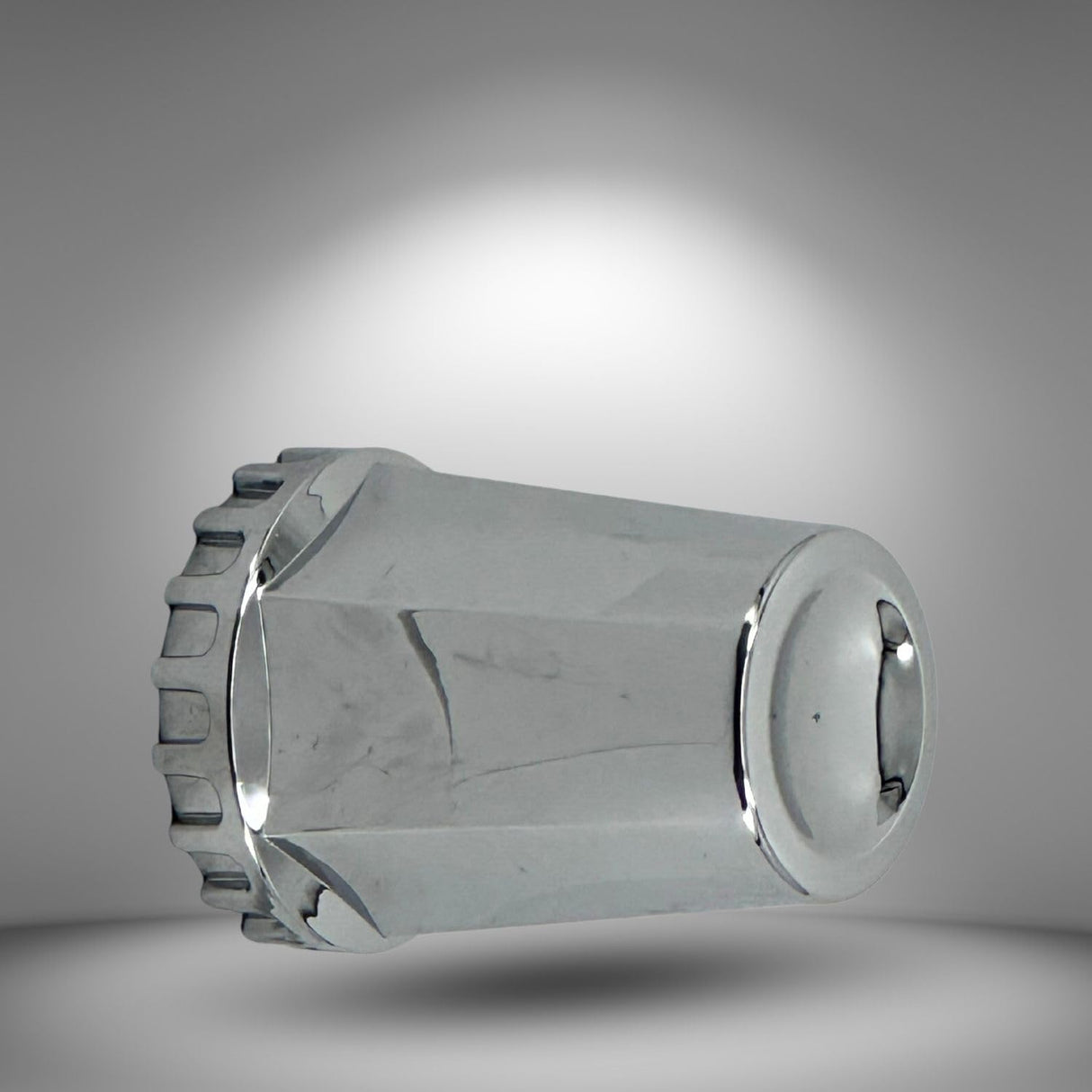 33mm Screw-On Lug Nut Covers for Semi Trucks - Chrome - 10 Pack