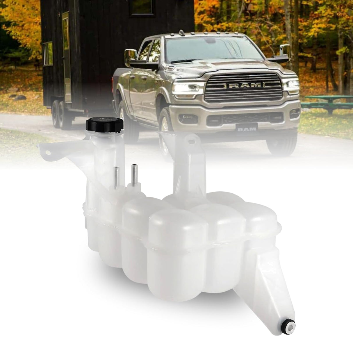 Engine Coolant Tank Reservoir for 2013-2018 Dodge Ram - Replacement 603-839