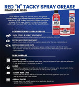 Lucas Oil 10005-30 Red "N" Tacky Multi-Purpose Grease - 14 oz - Case of 30