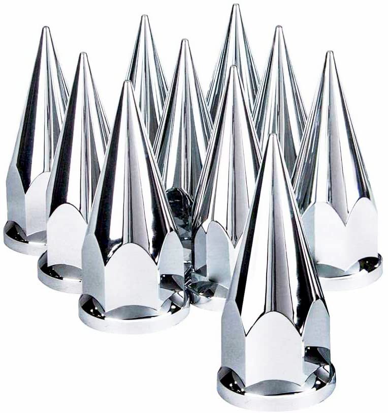 10 pcs of 33mm Spike Screw-on Lug Nut Covers for Semi Truck