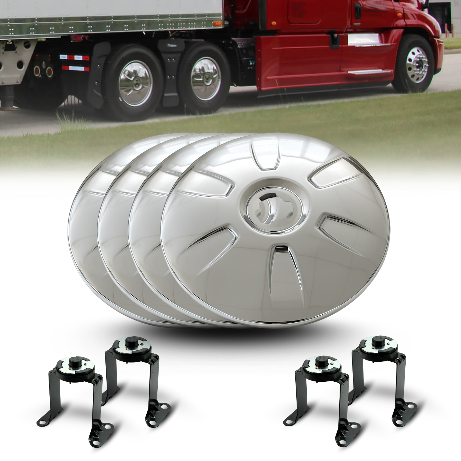 2.5-Inch Chrome Wheel Center Hub Caps – 4-Pack Universal Rim Covers For Car Truck