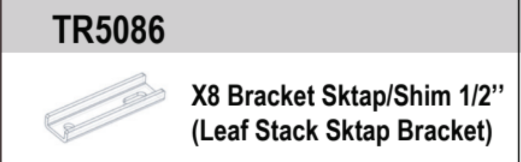 TORQUE 8 Pcs Leaf Stack Sktap Bracket 1/2" and 2 Pcs Bracket Sktap 1"