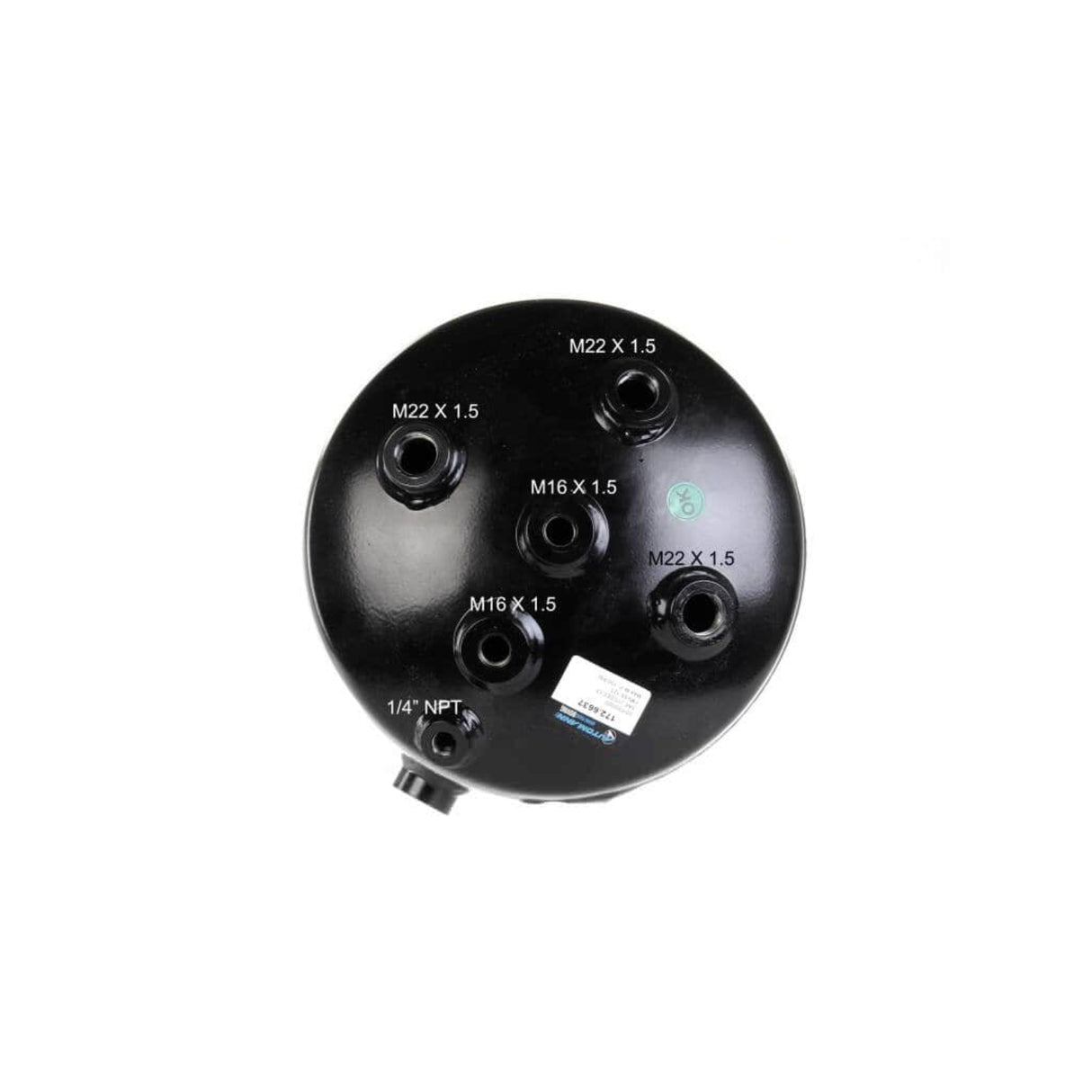 9-1/4 Gallon Air Brake Reservoir Tank for 2001-2018 Volvo VNL & VNM | Replacement 20946637