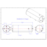 9-1/4 Gallon Air Brake Reservoir Tank for 2001-2018 Volvo VNL & VNM | Replacement 20946637
