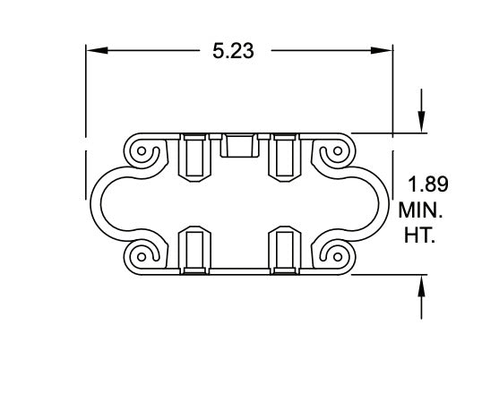 Single Convoluted Air Spring Replacement | Replaces Firestone W01-358-7001 Goodyear 1B5500
