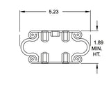 Single Convoluted Air Spring Replacement | Replaces Firestone W01-358-7001 Goodyear 1B5500