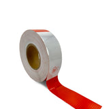 DOT-C2 Reflective Conspicuity Tape Roll 2" x 150' | Diamond Grade Red & White Safety Tape
