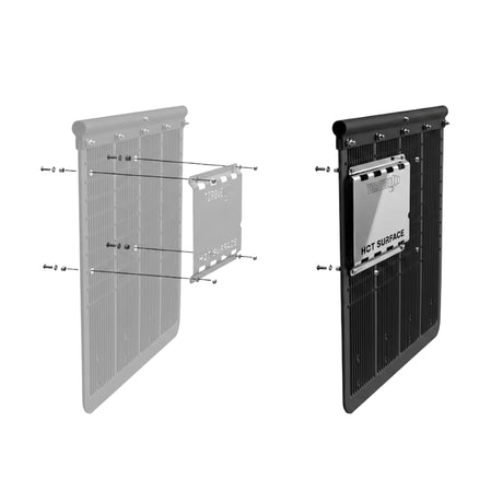 Stainless Steel Mud Flap Heat Shield | Heavy Duty Exhaust Heat Protector for Mud Flaps Aftermarketus Mud Flap Hangers