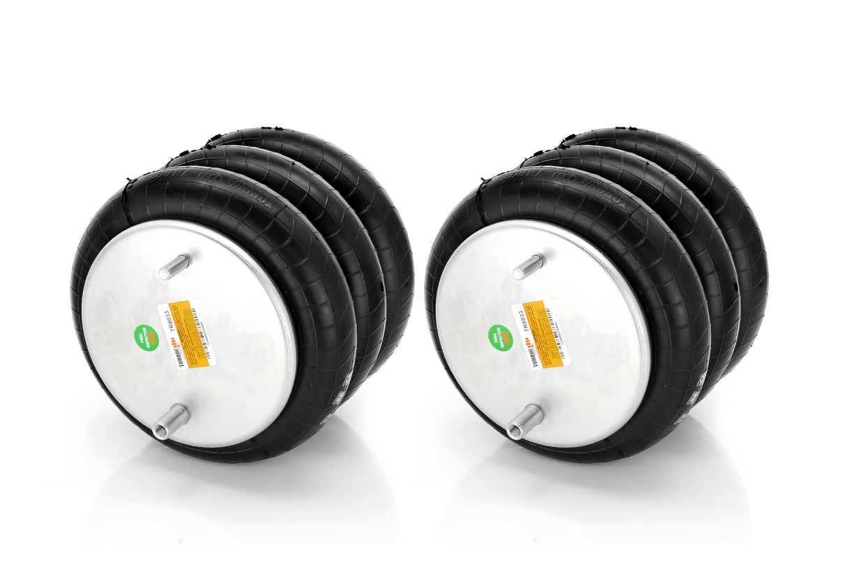 Triple Convoluted Air Spring Bag | Replacement Firestone 8033 Hendrickson C-14487 | 2 Pack