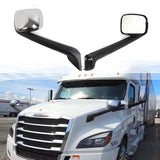 Hood Mirror for 2018+ Freightliner Cascadia - Pair - Chrome