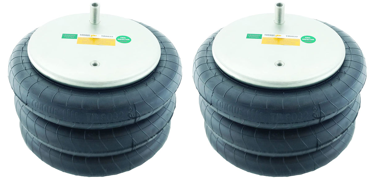 Triple Convoluted Air Spring Bag | Replacement Firestone 8032 7995 Hendrickson C-12405 | 2 Pack