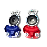 Emergency & Standard Service Gladhands - Aluminum, Color-Coded - 10 Pcs