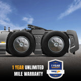 Aerodynamic 22.5" Wheel Covers & Axle Cover Kit for Semi Truck Trailers | Black | 1 Set