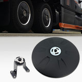 Aerodynamic 22.5" Wheel Covers & Axle Cover Kit for Semi Truck Trailers | Black | 1 Set
