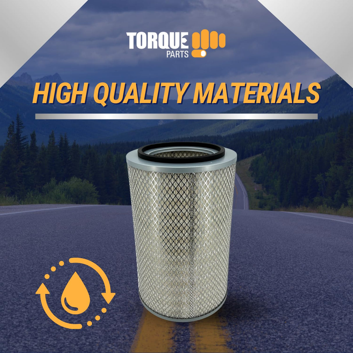 Engine Air Filter for IHC Champion IC Buses | Replacement Donaldson P181028 Fleetguard AF979