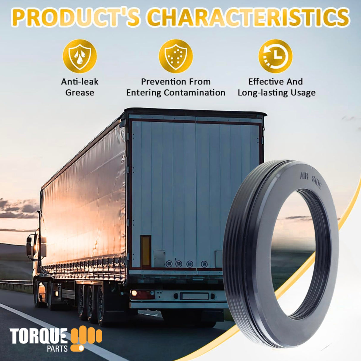 Trailer Wheel Seal Replacement fits Freightliner, Mack, Chrysler & GMC Semi Trucks