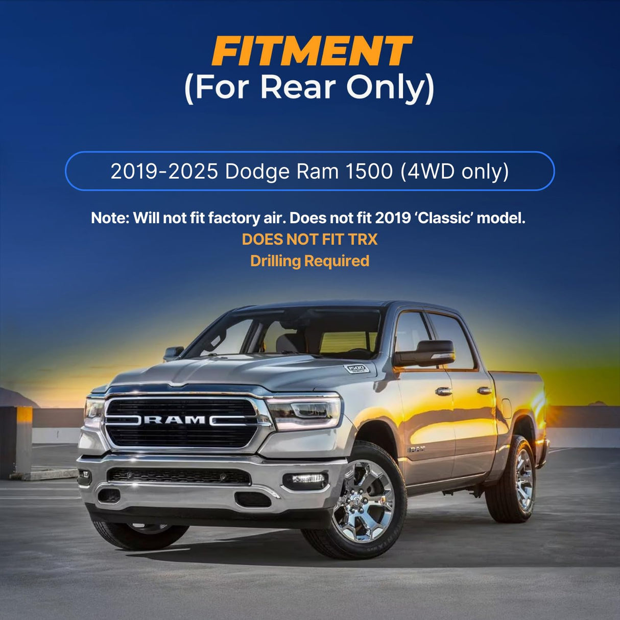 Air Bag Suspension Kit for 2019-2025 Dodge RAM 1500 4WD | Replacement Air Lift 57375