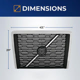 Grille for 2018-2024 Volvo VNL Trucks | Replacement Volvo 84724159 | with Bug Screen | Chrome