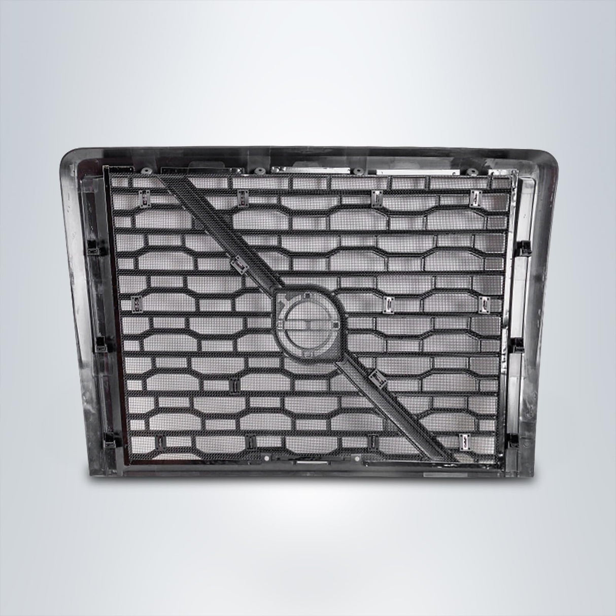 Grille for 2018-2024 Volvo VNL Trucks | Replacement Volvo 84724159 | with Bug Screen | Chrome