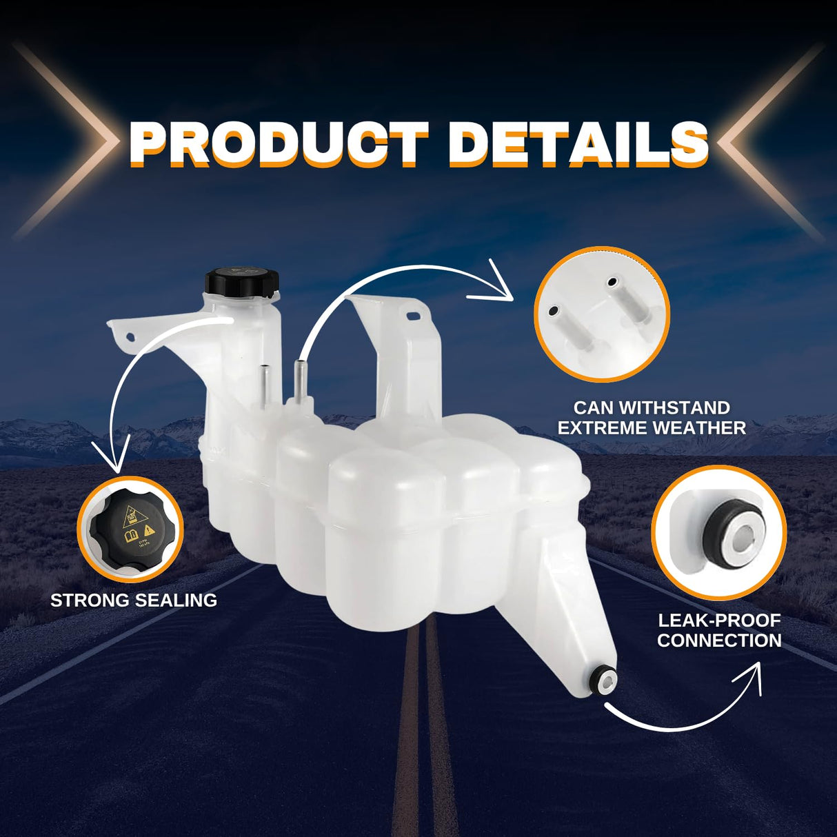 Engine Coolant Tank Reservoir for 2013-2018 Dodge Ram - Replacement 603-839