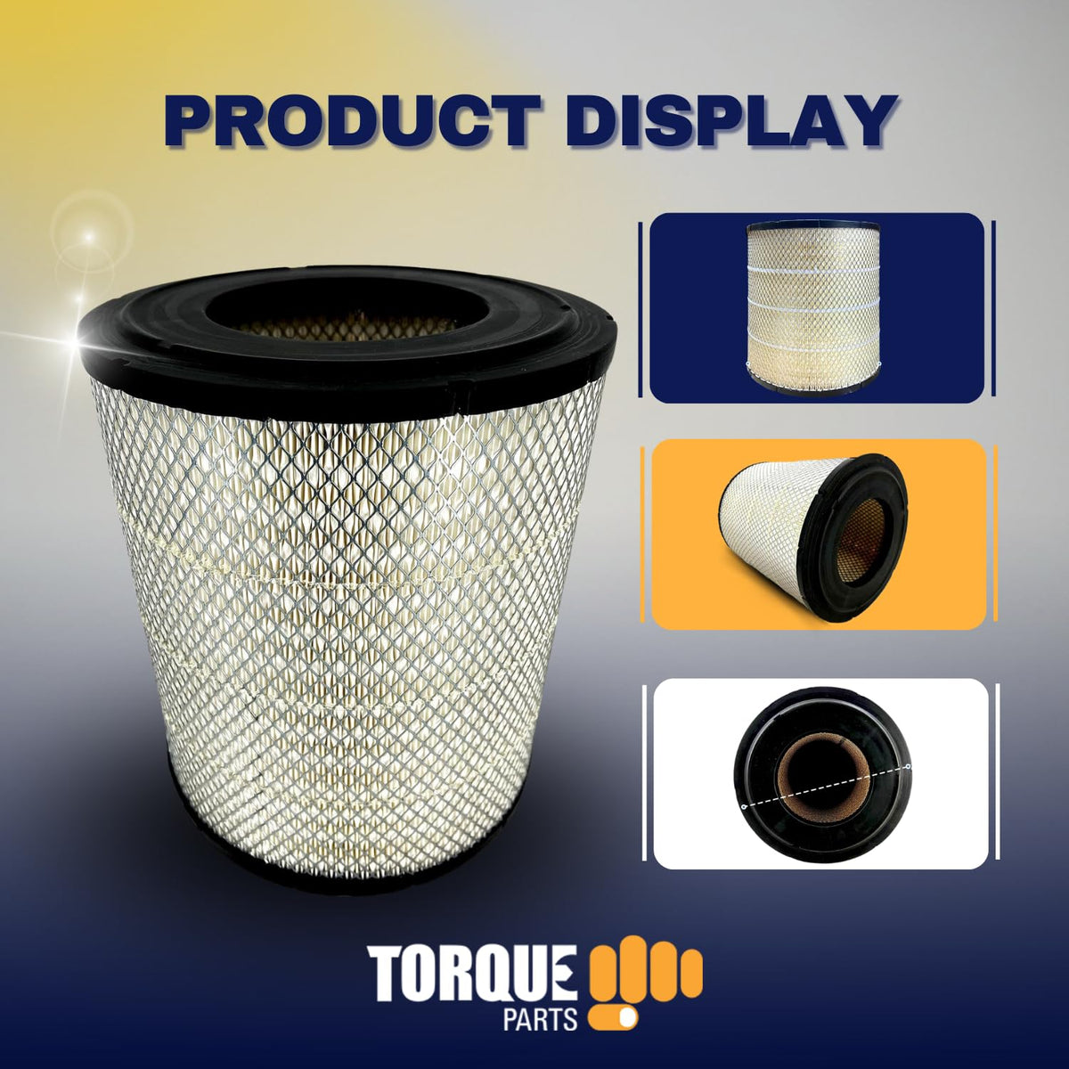 Engine Air Filter for Freightliner Century Columbia | Replacement P527682 Volvo 1117576 Aftermarketus Air Filters