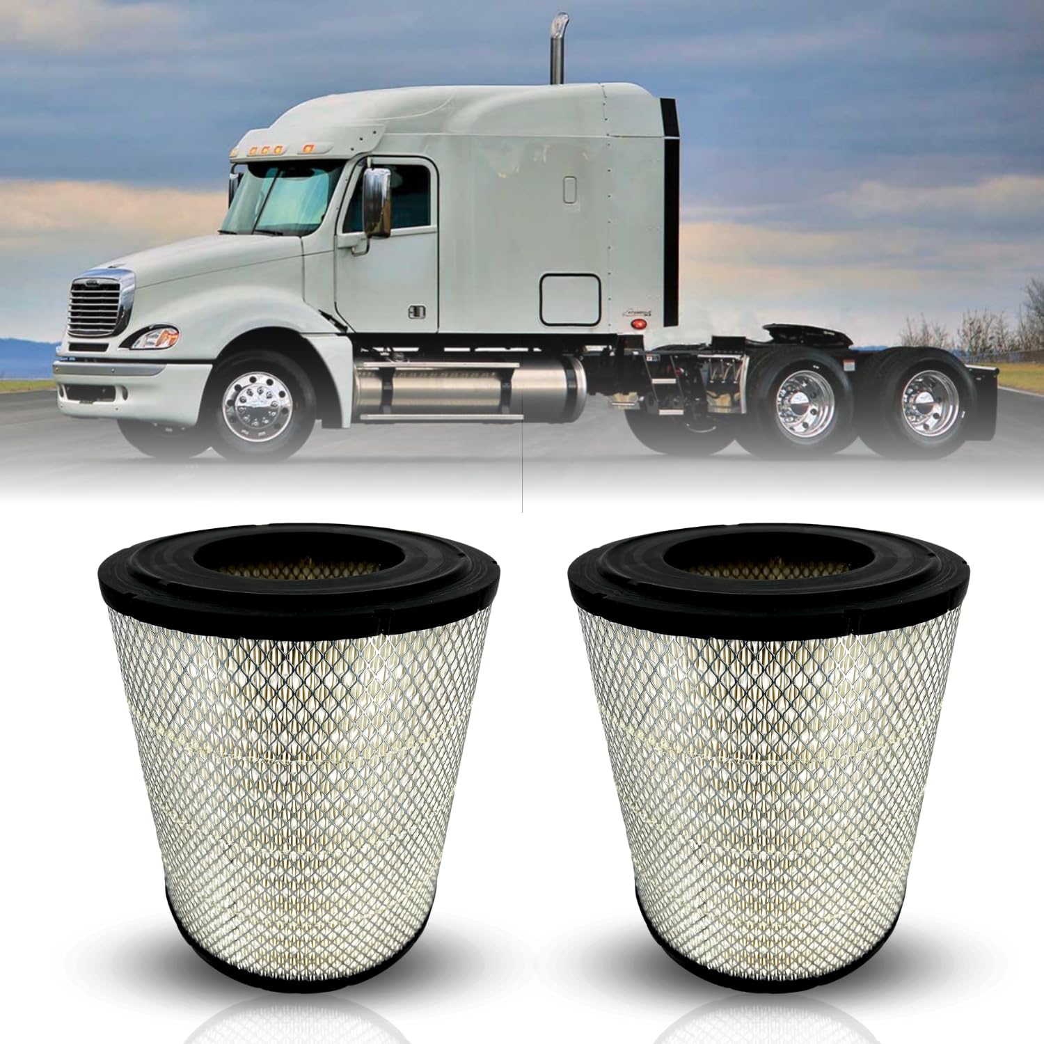 Engine Air Filter for Freightliner Century Columbia | Replacement P527682 Volvo 1117576 Aftermarketus Air Filters