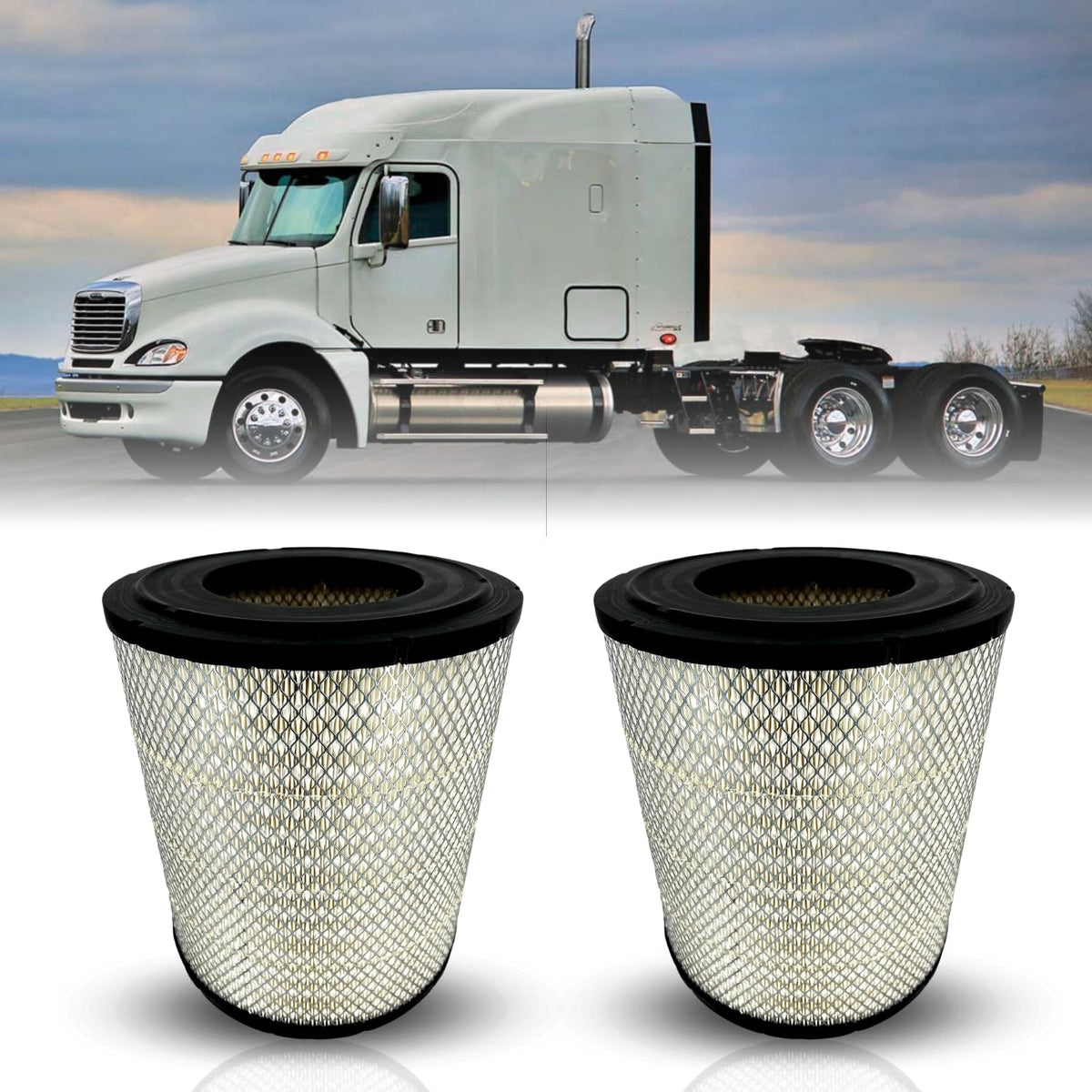 Engine Air Filter for Freightliner Century Columbia | Replacement P527682 Volvo 1117576 Aftermarketus Air Filters
